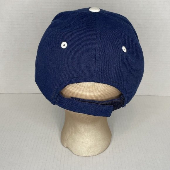 FDNY Baseball Cap Hat Wool Blend Blue/White Embroidered With Patch - One Size - Picture 4 of 4